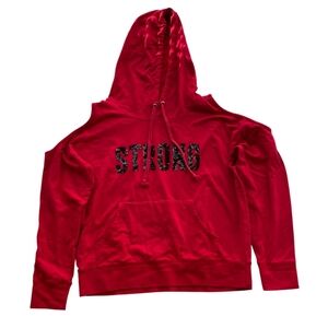 Soho Red Graphic Hoodie